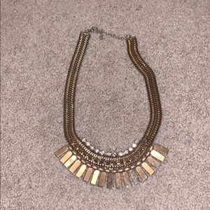 Gold Statement necklace.